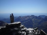 la pianura dalla vetta