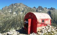 Biv. Guiglia - sondo da favola: da sx a dx, Corno Stella, Argentera cime N e S, cime Paganini e Nasta