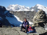Giuseppe in cima al Loranco