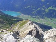Dalla cima guardando il lago di Poschiavo