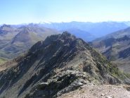 La cresta est vista dalla cima