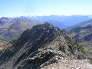 La cresta est vista dalla cima