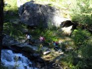 in salita nel bosco ...