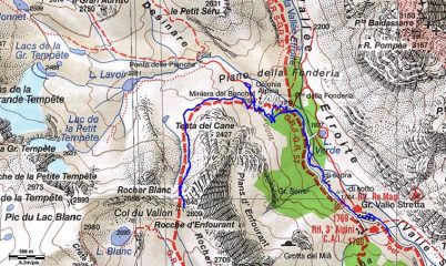 cartina e traccia gps