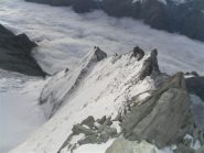 uno sguardo sulla cresta già percorsa..