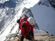 in discesa sul colle del Papa