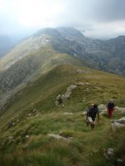 la dorsale di discesa dal gran Moun