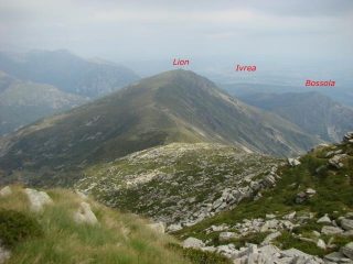 la dorsale verso il monte Lion