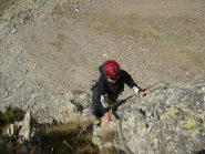 in arrampicata sullo sperone