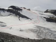Ghiacciaio visto dal colle Nivoletta