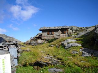 l'arrivo al Casotto dell'Arolla...