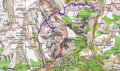 traccia gps della traversata