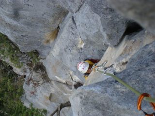 L5: il lungo diedro dall'alto.