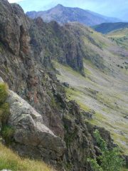 Il panorama dalla cresta della montagna