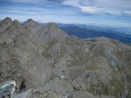 Dalla Meidassa al Granero, con in basso il rifugio Giacoletti
