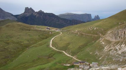In vista del Rifugio Sasso Piatto...