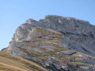 La cresta finale di salita