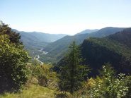 Vista dallo spiazzo del Pilone di Bourcet