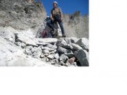 al termine delle fatiche,,sulla pietraia e dietro il colle della Rognosa d'Etiache