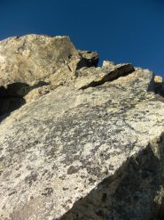 Buona roccia nella prima sezione