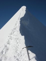 la cresta percorsa in discesa