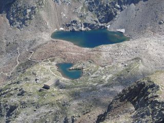 versante di salita visto dalla cima