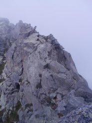 Uno degli ultimi risalti, con gli spuntoni per fare sicurezza