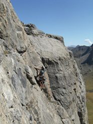 Andrea in scioltezza sul 6b e 6a