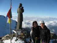 Madonnina sulla selletta prima della cima