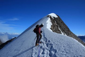 Stelvio nel tratto iniziale della cresta SO dell'Ulrichshorn (11-9-2011)