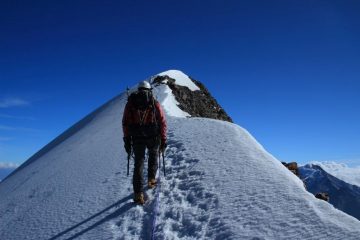 salendo all'Ulrichshorn lungo la cresta SO (11-9-2011)