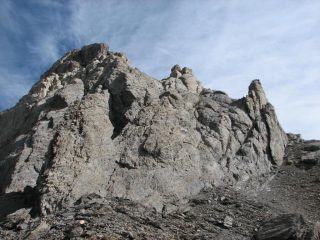 Cengia esposta vista dal colle