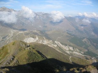 vista su un tratto di salita