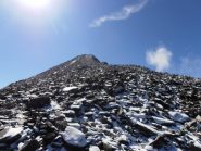 02 - arrivo sulla cima imbiancata nella notte