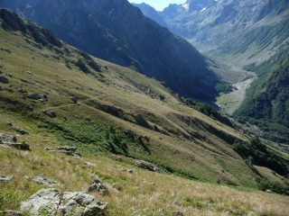 La parte bassa dell'itineraio