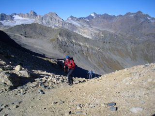 l'arrivo al colle Rosset..
