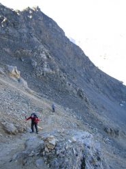 le ultime rampe del colle Rosset....