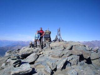 Stefania e Giancarlo in vetta...