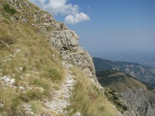 Inizio del sentiero-balcone