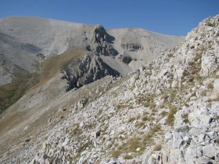 Percorrendo la cresta sud-ovest delle Murelle