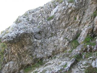 La costola rocciosa appena superata