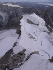 Il primo tratto di cresta dal colle