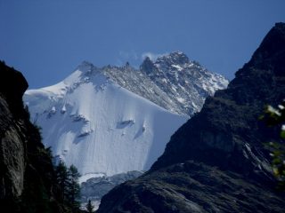 LoZinalrothorn alla partenza da Zinal