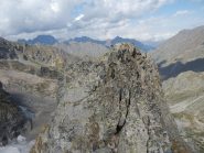 La vetta aerea con la crestina di sommità