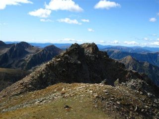 La cima centrale e ovest viste dalle est