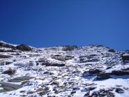 in discesa dalla Vaudalaz Sud  con ambiente Verglassato....