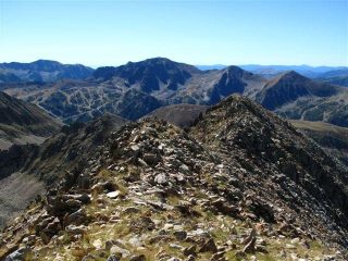 La cresta vista dalla vetta