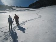 Discesa sul ghiacciaio