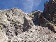 Inizio via arrampicata