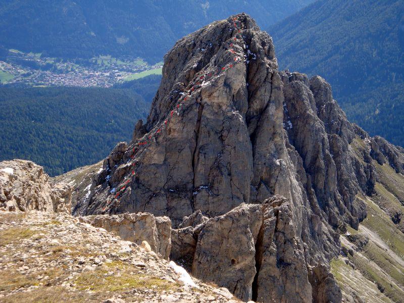 Roda del Diavolo ,vista dalla Roda de Vael